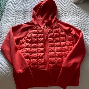 Old Navy Dynamic Fleece Quilted Hybrid Zip Hoodie